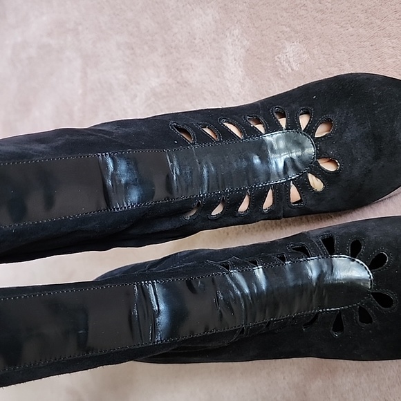 Robert Clergerie Suede cut out boots - Picture 5 of 8